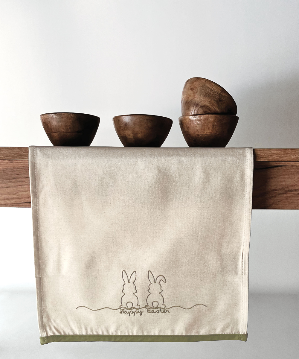 EASTER 26 06 RUNNER ΔΙΑΚΟΣΜΗΤΙΚΟ ΜΕ ΚΕΝΤΗΜΑ RABBITS