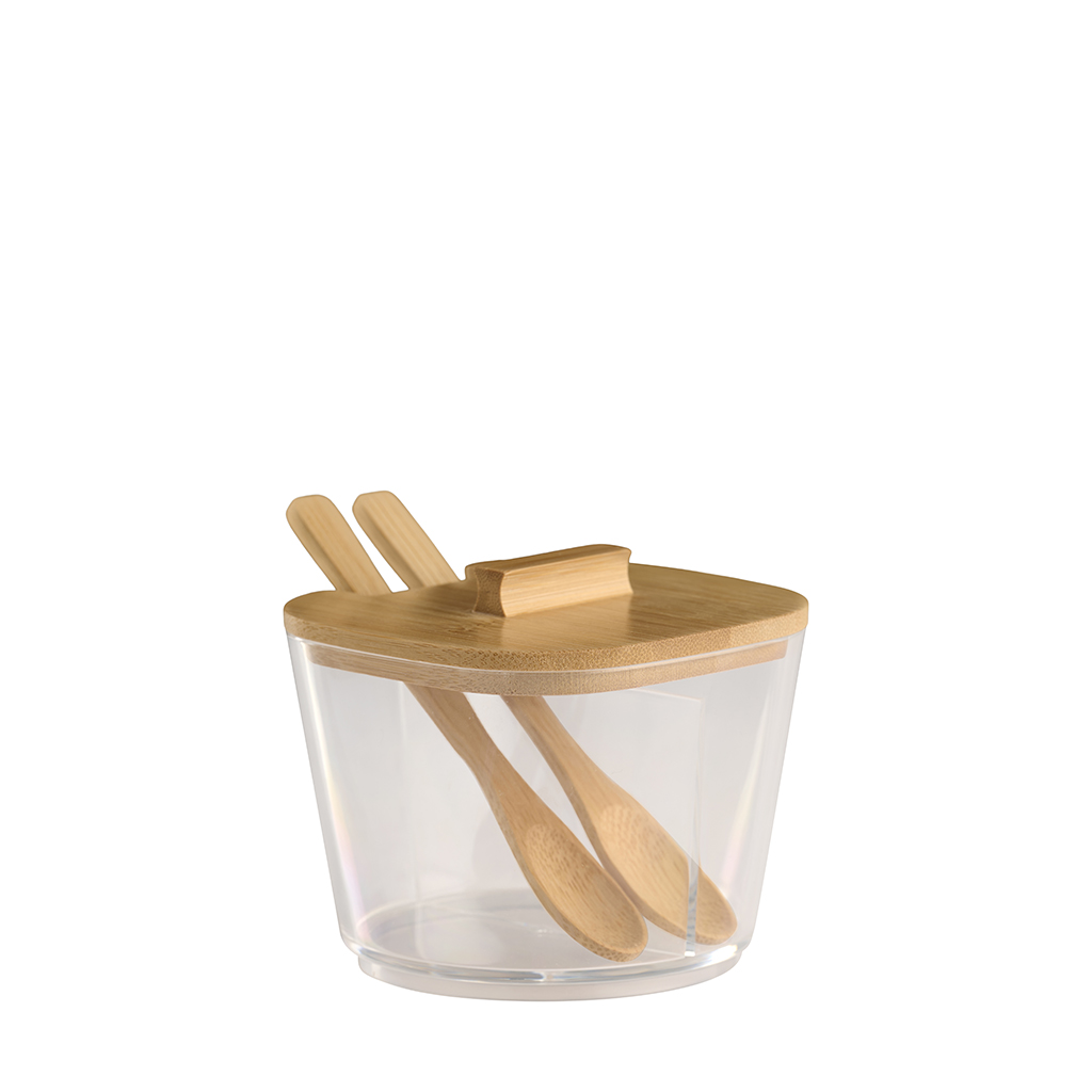 DAY ΖΑΧΑΡΙΕΡΑ 2 ΤΜΗΜΑΤΩΝ ΠΛΑΣΤΙΚΗ ΜΕ BAMBOO ΚΑΠΑΚΙ Φ10Χ9ΕΚ