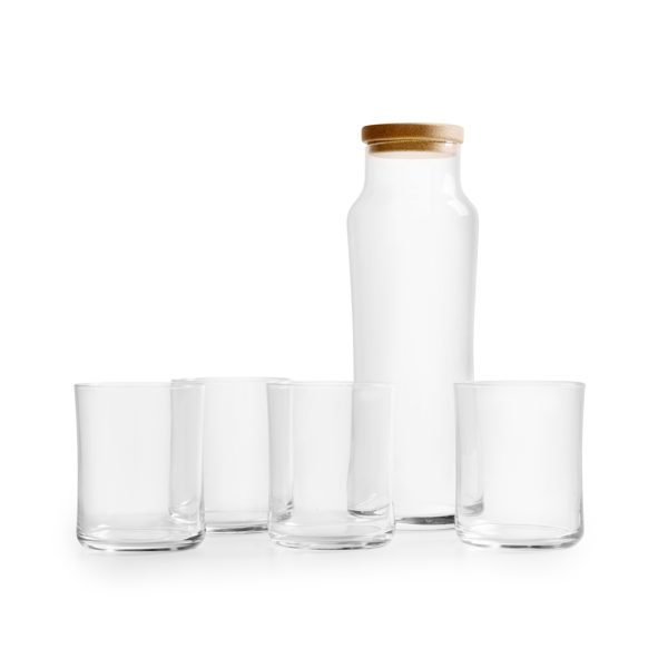 R.L. CASCADE ΣΕΤ ΚΑΡΑΦΑ 1LT ΜΕ ΦΕΛΟ & 4ΤΜΧ ΝΕΡΟΥ 350ML P/108